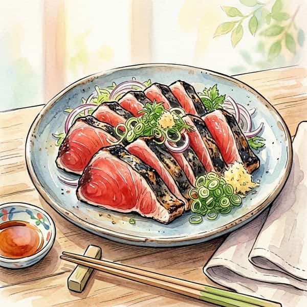 清明の旬の食材「初がつお」