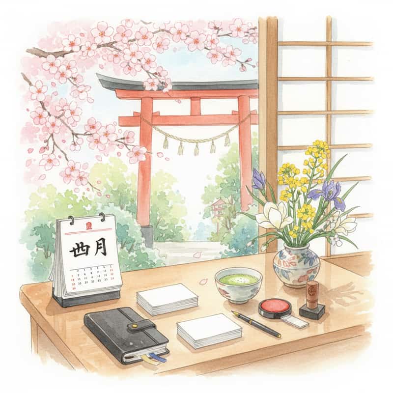 新年度の吉日行事|4月の開運カレンダーと商売繁盛の暦活用術