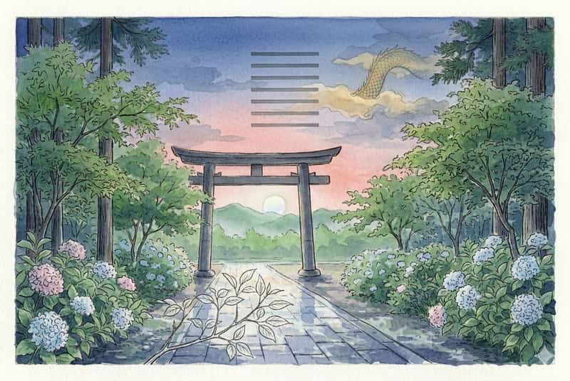 2026年5月の易経占い ─ 乾為天×立夏×丙午、「飛龍在天」の月を六爻で読む開運カレンダー