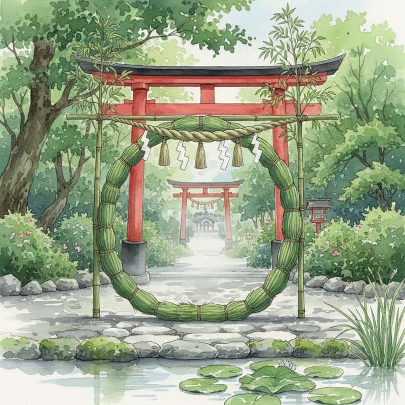 茅の輪くぐりの作法｜正しいくぐり方・唱え詞・参拝マナー完全ガイド
