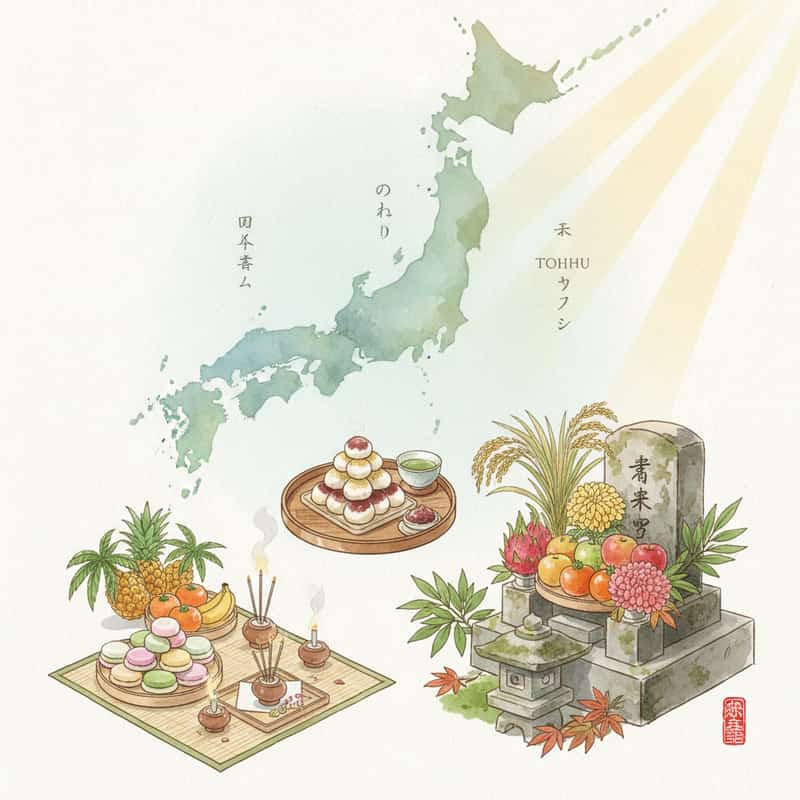 お彼岸の地域別風習ガイド：全国の供養文化と宗派の違いを徹底解説