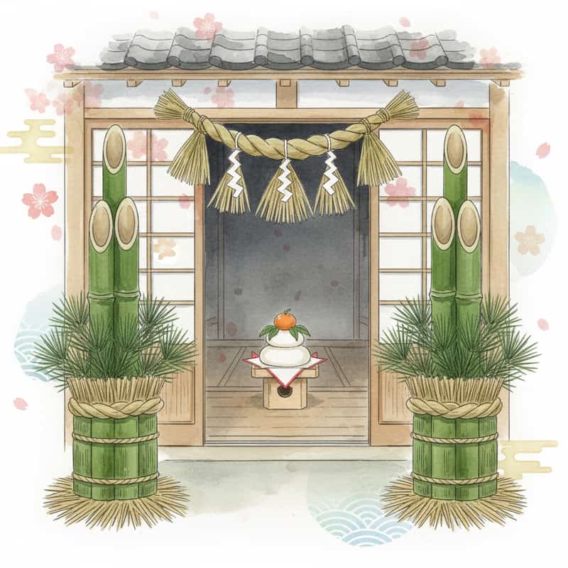 正月飾りの飾り方と時期｜門松・しめ縄・鏡餅の意味と設置ガイド