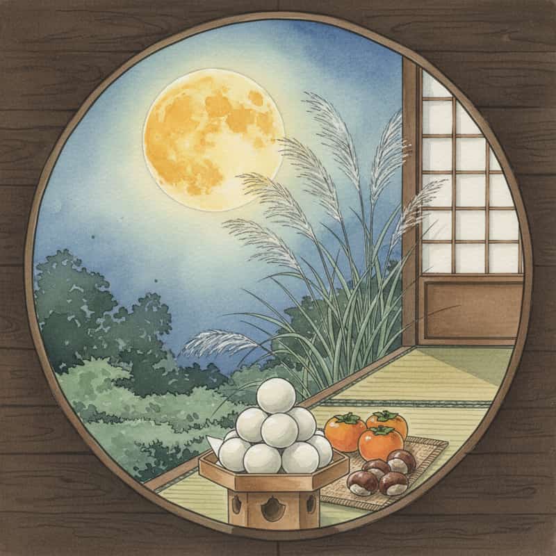 お月見2026｜十五夜・十三夜の日程と月見団子ガイド