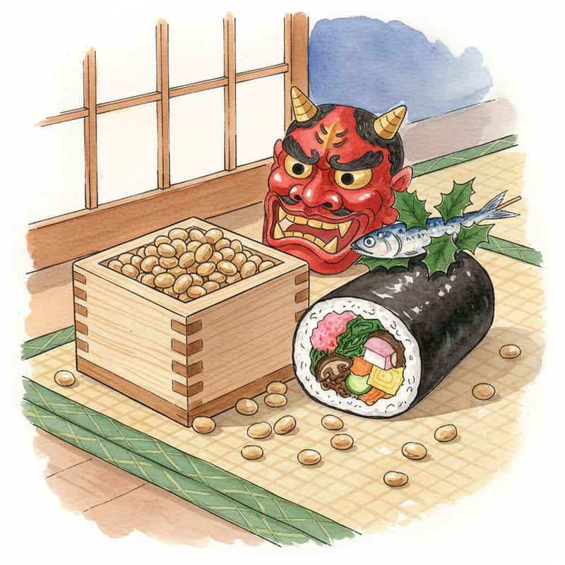 節分2026|恵方巻の方角と豆まきの吉日ガイド
