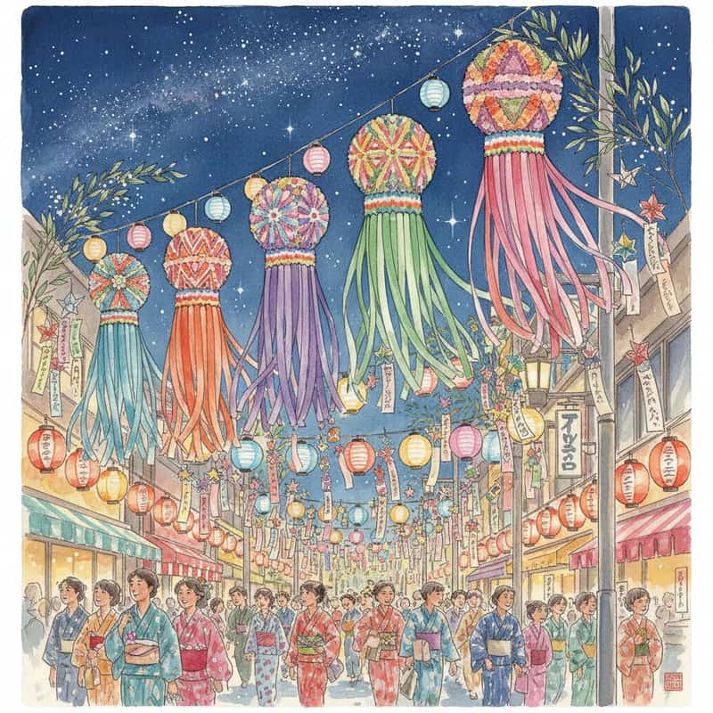 全国七夕祭り2026|仙台・平塚ほか有名祭りの日程と見どころ