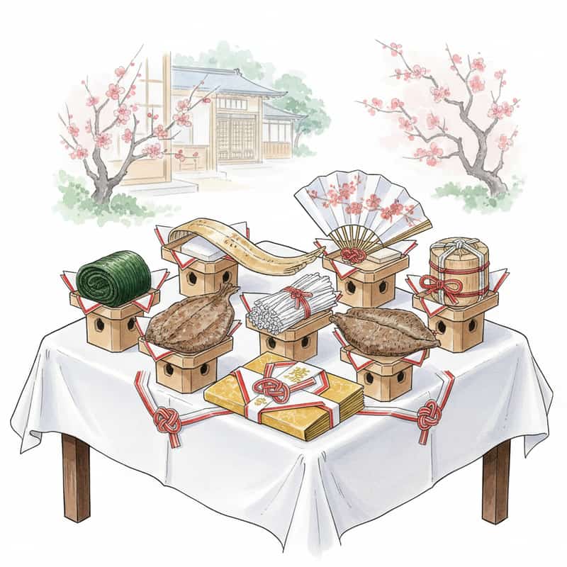結納品の意味と選び方完全ガイド｜九品目・七品目・略式