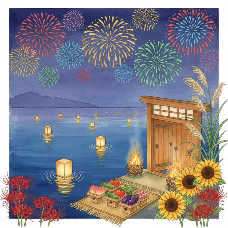 8月の年中行事一覧2026｜お盆・花火大会・立秋