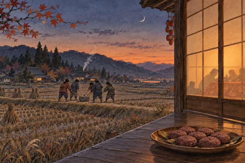 亥の子 2026年11月9日 ─ 旧暦十月の初亥は8年連続の仏滅。西日本の収穫祭と炬燵開きを暦で読む