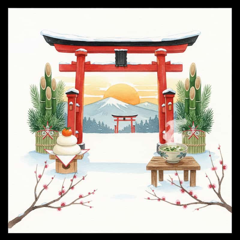 1月の年中行事一覧2026|初詣から小正月まで