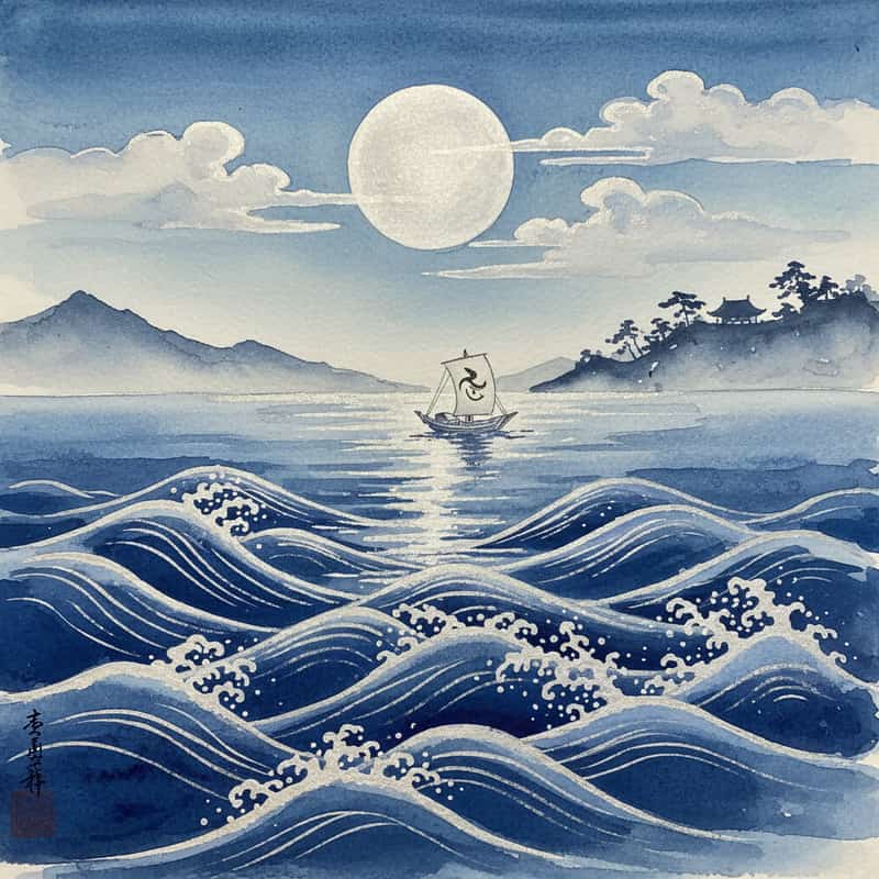 海と暦 ─ 潮の満ち引きと月の深い関係