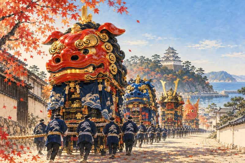唐津くんち 2026年11月2日〜4日|ユネスコ無形文化遺産・14台の曳山巡行を暦で読む秋の大祭