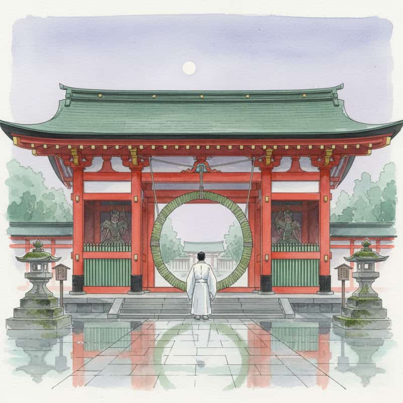 京都・夏越の祓 2026 ─ 北野天満宮の京都最大級から城南宮の愛車の茅の輪まで7社めぐり、満月×友引の6/30を歩く