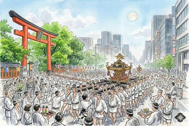 山王祭2026 ─ 6月12-14日、江戸「天下祭」本祭年の神幸祭・下町連合渡御を暦で読み解く