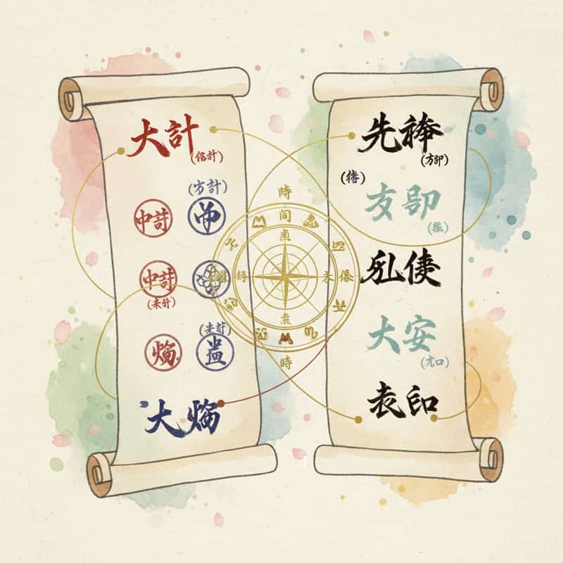 暦注下段×六曜の組み合わせガイド ─ 最良日の見つけ方
