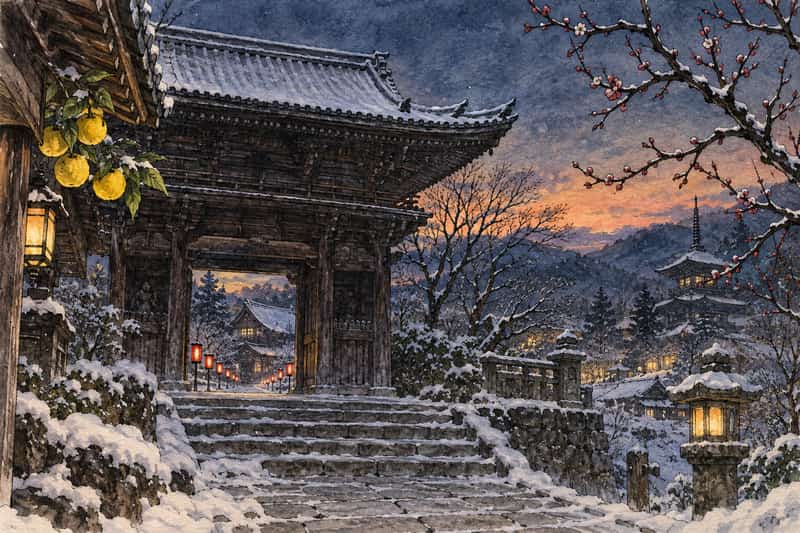 師走(しわす)とは?12月の和風月名の由来と2026年の暦|師が馳せる月・極月・春待月から冬至・大晦日へ続く旧暦師走のすべて