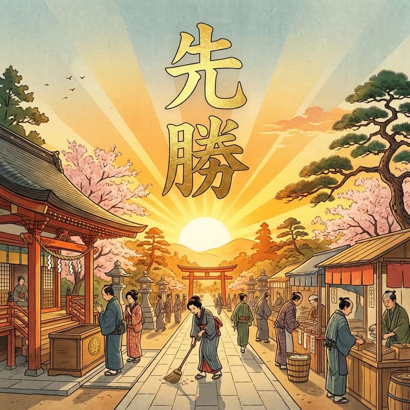 先勝(せんしょう/さきがち)の読み方と意味|午前が吉の六曜