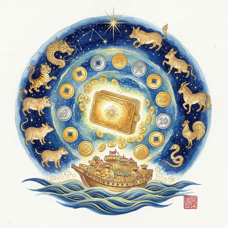 星座別・金運アップ術2026|一粒万倍日×星座で最強の金運日