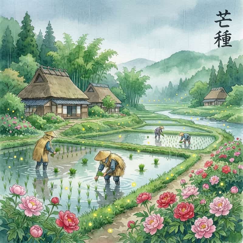 芒種(ぼうしゅ)はいつ?2026年の日付と田植えシーズン