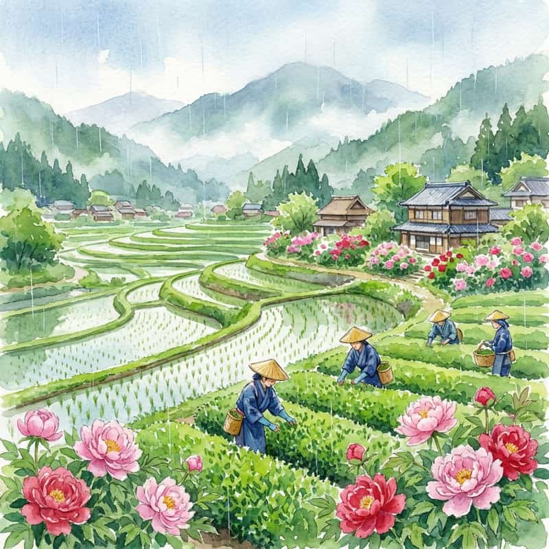 穀雨(こくう)はいつ?2026年の日付と農作物への恵みの雨