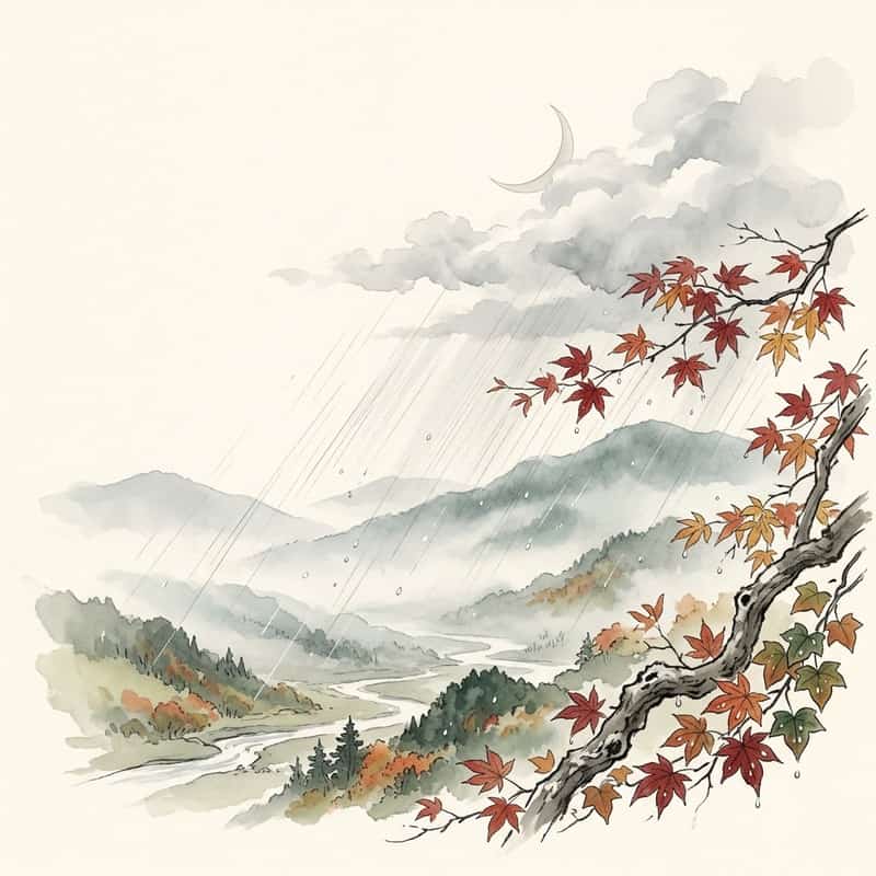 七十二候 霎時施 2026 ─ 10月28日〜11月1日、霜降次候 小雨が時々降る時雨の5日