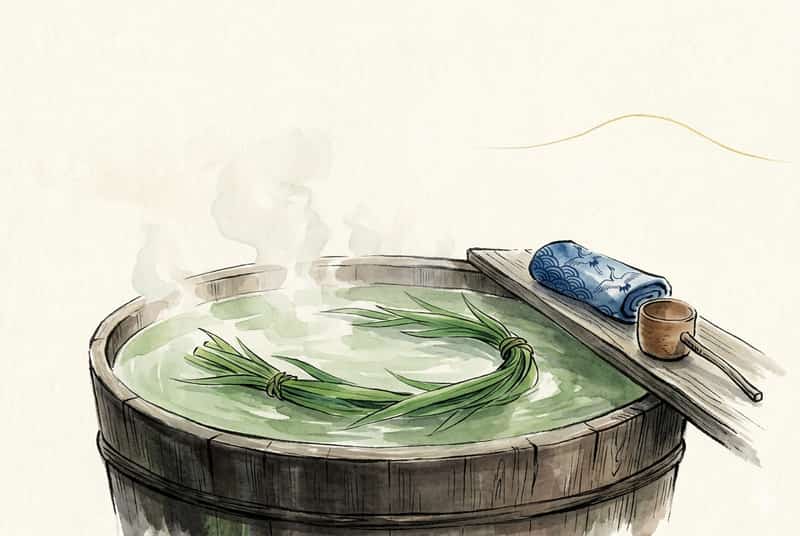 菖蒲湯2026 ─ 5月5日こどもの日に浮かべる千年の薬湯、由来・効能・暦で読む入り方