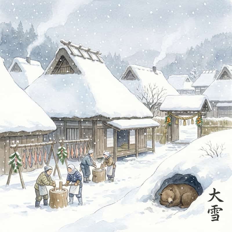 大雪(たいせつ)はいつ?2026年の日付と本格的な冬の到来