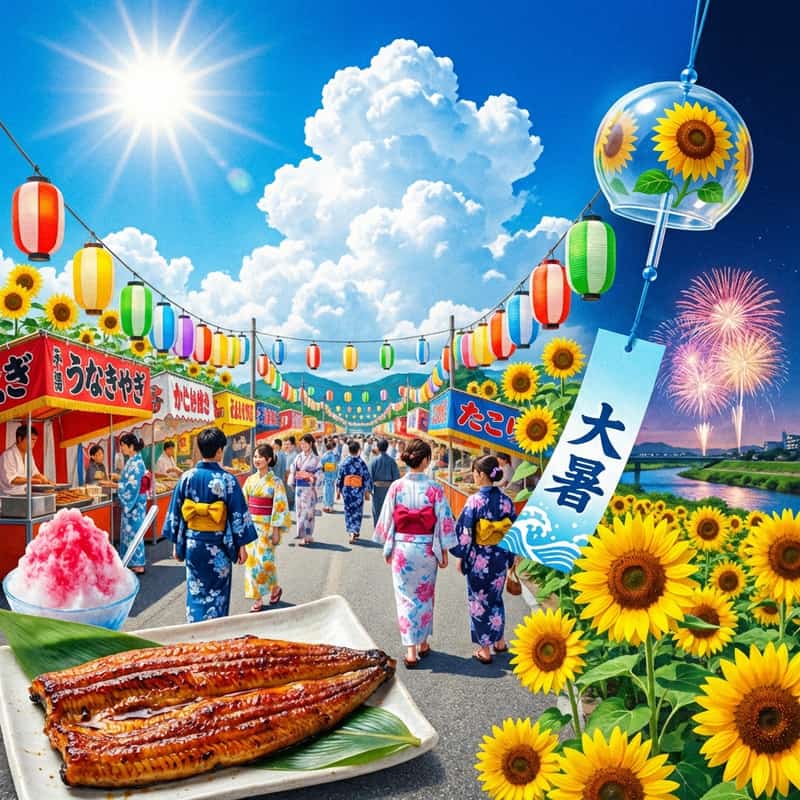 大暑(たいしょ)はいつ?2026年の日付と土用の丑の日・夏バテ対策