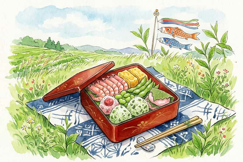 2026年GW行楽弁当｜9連休の重箱に詰める初夏の旬と縁起食材 ─ 八十八夜×立夏×端午の節句で読む暦の食卓