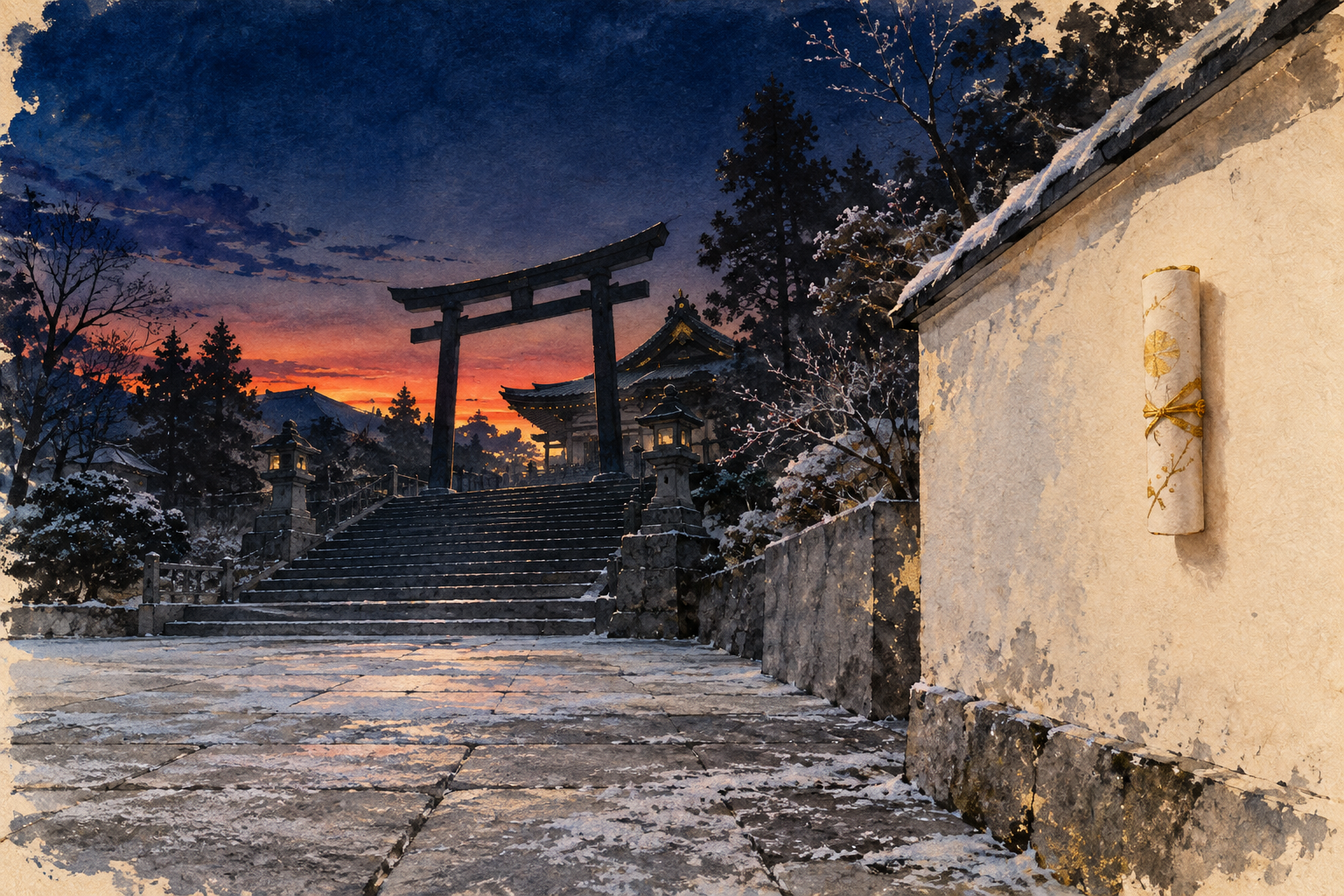 穴八幡宮の一陽来復御守 2026冬至|貼るのは12/23・1/1・2/4の0時ちょうど、方角の決め方と貼り方