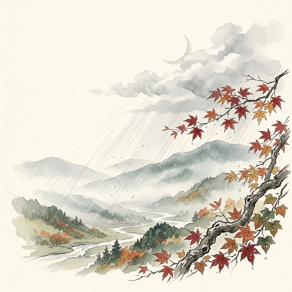七十二候 霎時施 2026 ─ 10月28日〜11月1日、霜降次候 小雨が時々降る時雨の5日