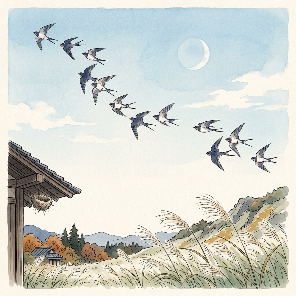 七十二候 玄鳥去 2026 ─ 9月17日〜22日、白露末候 燕が南へ帰り秋彼岸を迎える6日